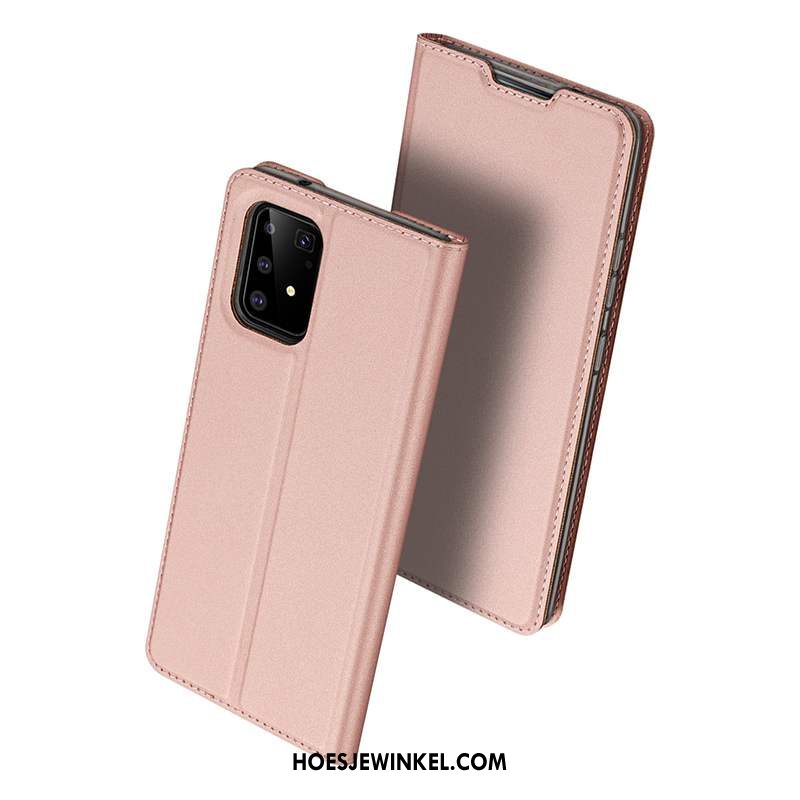 Samsung Galaxy S10 Lite Hoesje Dun Groen Folio, Samsung Galaxy S10 Lite Hoesje Anti-fall Leren Etui