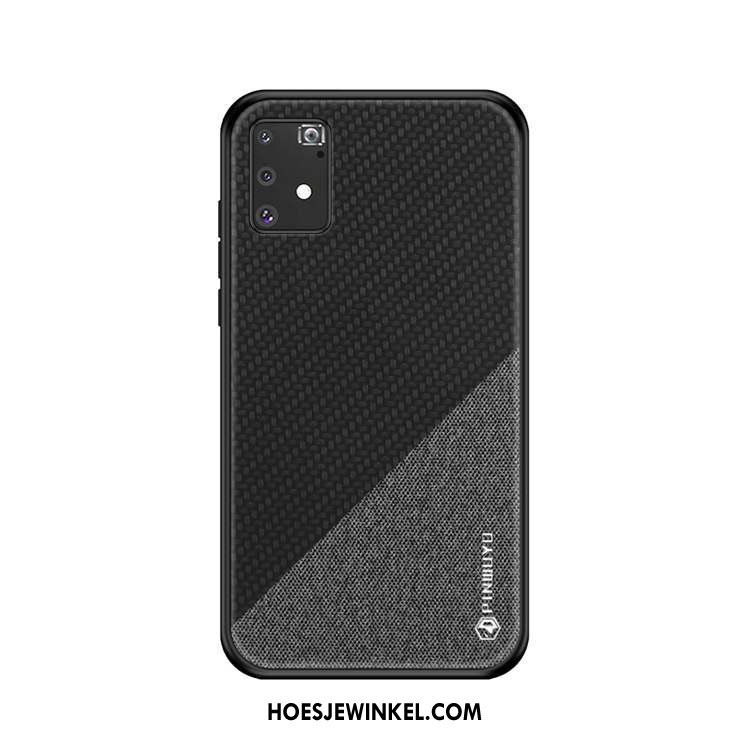 Samsung Galaxy S10 Lite Hoesje Ster All Inclusive Canvas, Samsung Galaxy S10 Lite Hoesje Schrobben Anti-fall