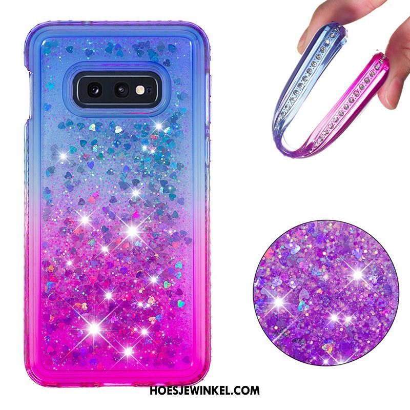 Samsung Galaxy S10e Hoesje All Inclusive Blauw Mobiele Telefoon, Samsung Galaxy S10e Hoesje Verloop Zacht