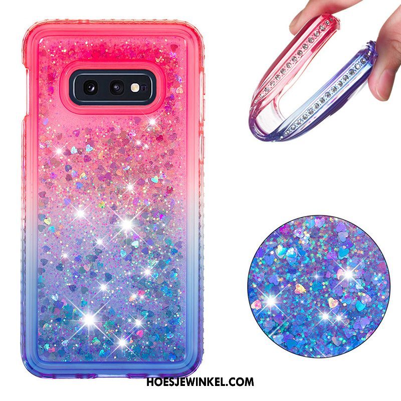 Samsung Galaxy S10e Hoesje All Inclusive Blauw Mobiele Telefoon, Samsung Galaxy S10e Hoesje Verloop Zacht