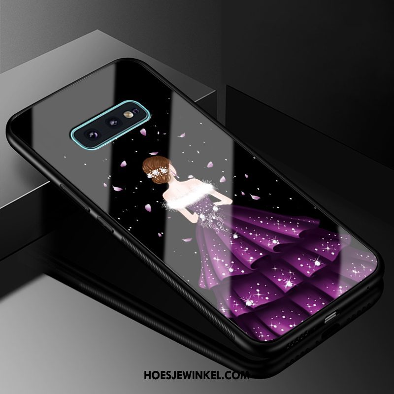 Samsung Galaxy S10e Hoesje Anti-fall All Inclusive Glas, Samsung Galaxy S10e Hoesje Ster Hard