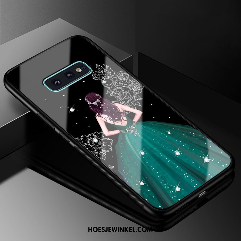 Samsung Galaxy S10e Hoesje Anti-fall All Inclusive Glas, Samsung Galaxy S10e Hoesje Ster Hard