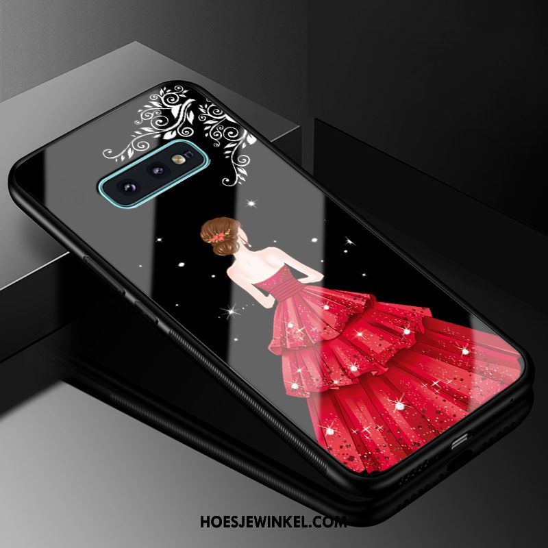 Samsung Galaxy S10e Hoesje Anti-fall All Inclusive Glas, Samsung Galaxy S10e Hoesje Ster Hard