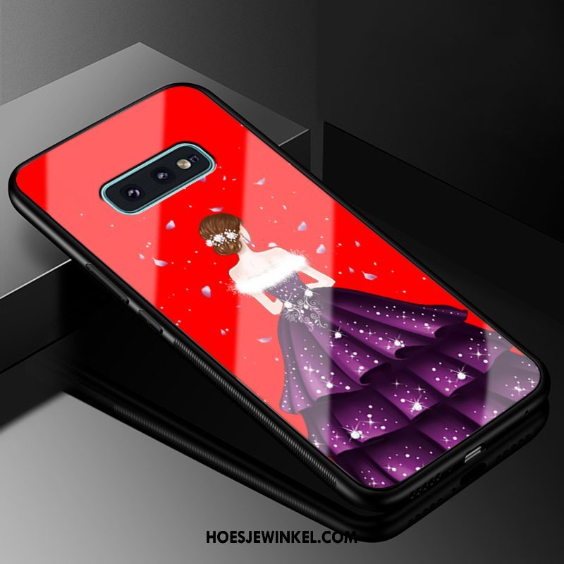 Samsung Galaxy S10e Hoesje Anti-fall All Inclusive Glas, Samsung Galaxy S10e Hoesje Ster Hard