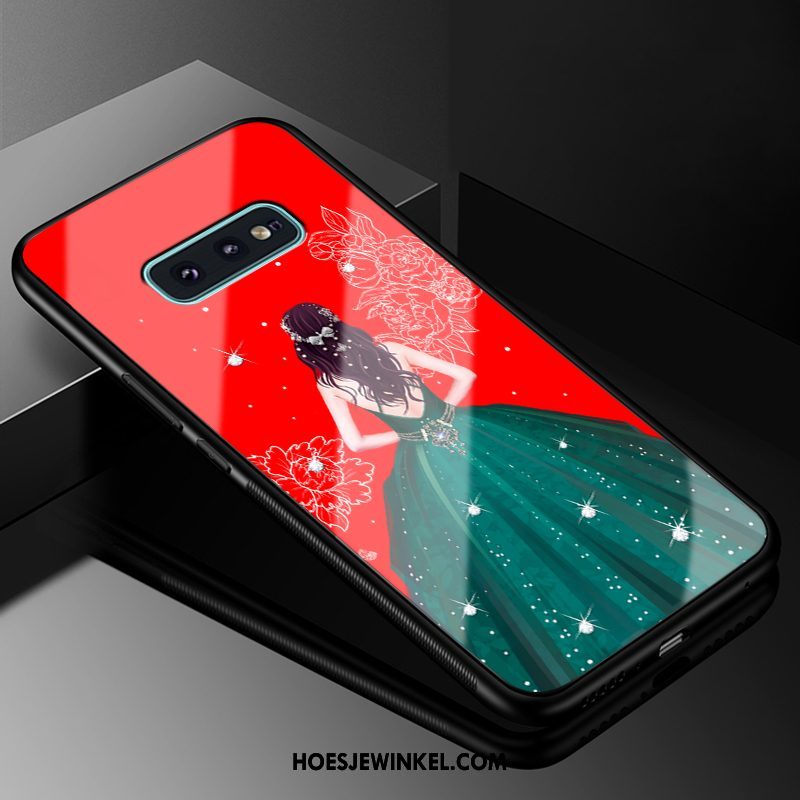 Samsung Galaxy S10e Hoesje Anti-fall All Inclusive Glas, Samsung Galaxy S10e Hoesje Ster Hard