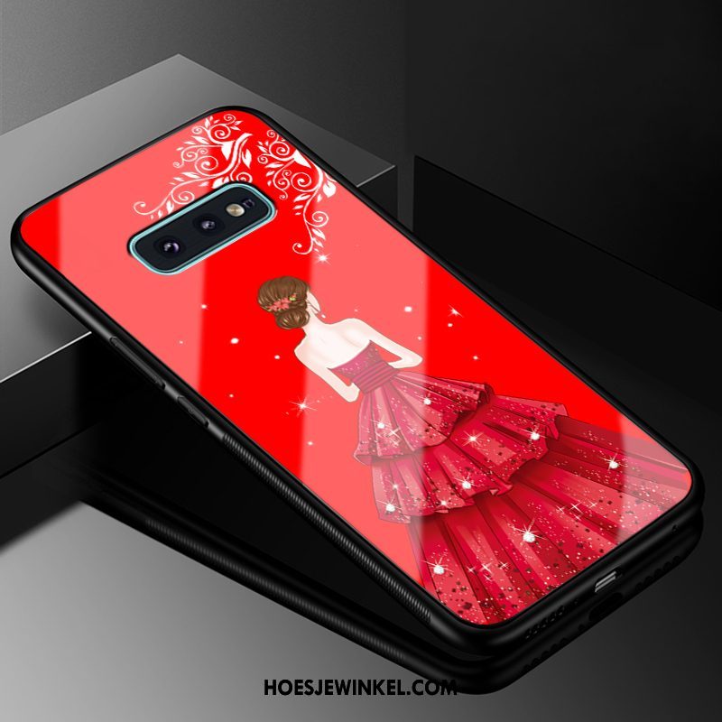 Samsung Galaxy S10e Hoesje Anti-fall All Inclusive Glas, Samsung Galaxy S10e Hoesje Ster Hard