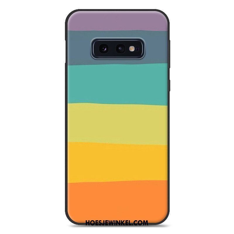 Samsung Galaxy S10e Hoesje Anti-fall Trend Ster, Samsung Galaxy S10e Hoesje Bescherming Zacht Beige