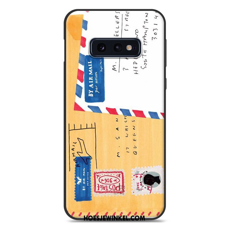 Samsung Galaxy S10e Hoesje Anti-fall Trend Ster, Samsung Galaxy S10e Hoesje Bescherming Zacht Beige