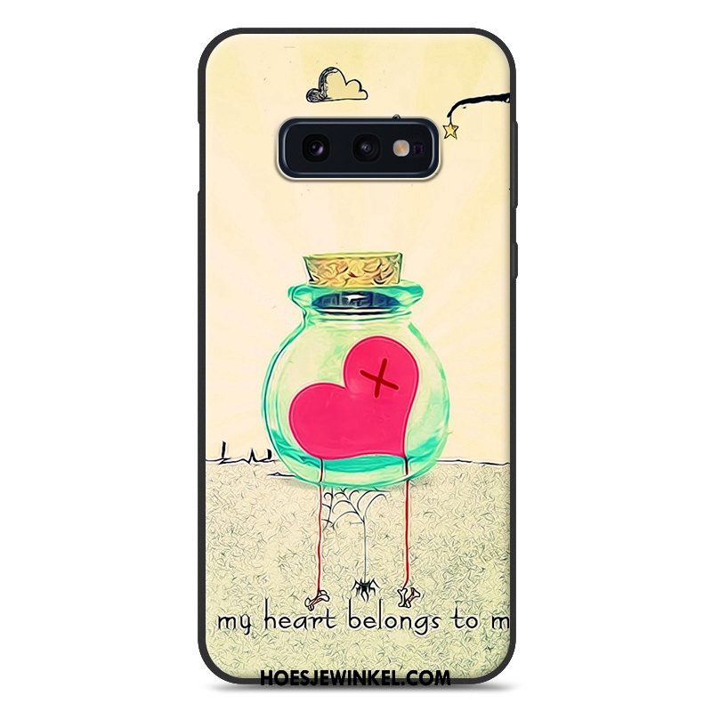 Samsung Galaxy S10e Hoesje Anti-fall Trend Ster, Samsung Galaxy S10e Hoesje Bescherming Zacht Beige