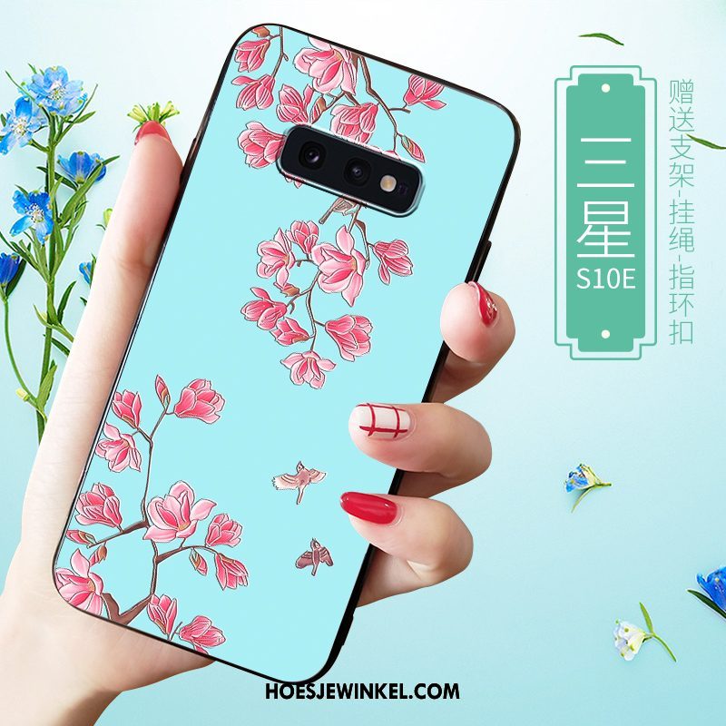 Samsung Galaxy S10e Hoesje Bescherming High End Wit, Samsung Galaxy S10e Hoesje Ster Schrobben