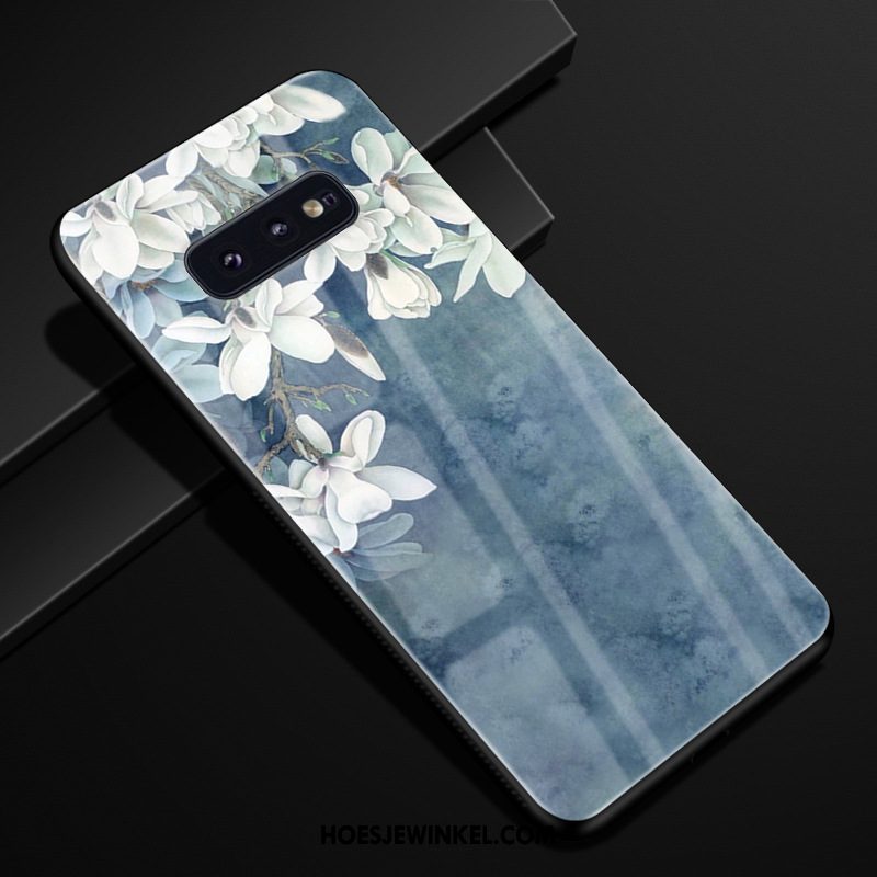 Samsung Galaxy S10e Hoesje Bescherming Ster Roze, Samsung Galaxy S10e Hoesje Glas Trend