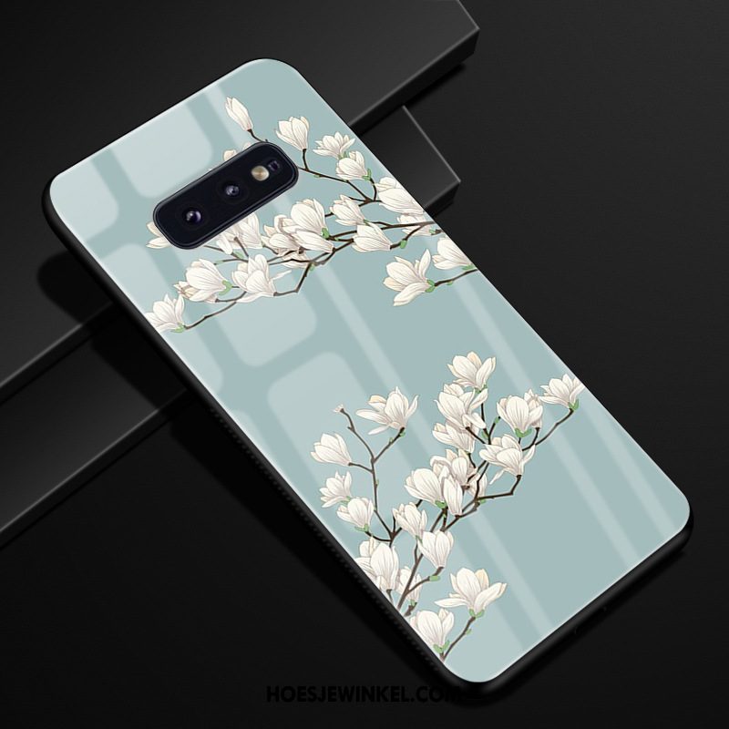 Samsung Galaxy S10e Hoesje Bescherming Ster Roze, Samsung Galaxy S10e Hoesje Glas Trend