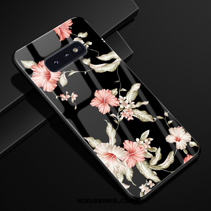 Samsung Galaxy S10e Hoesje Bescherming Ster Roze, Samsung Galaxy S10e Hoesje Glas Trend