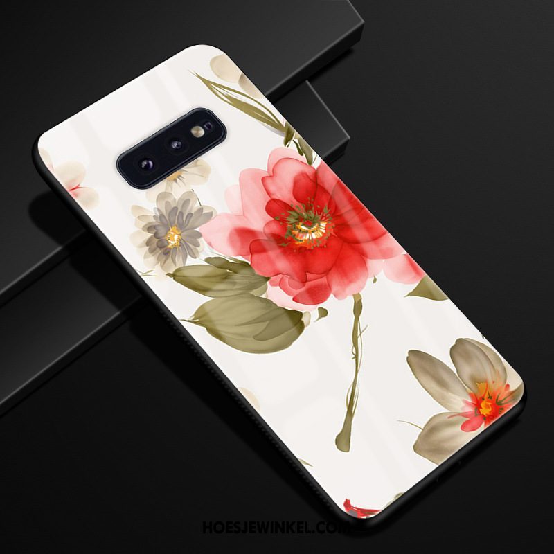 Samsung Galaxy S10e Hoesje Bescherming Ster Roze, Samsung Galaxy S10e Hoesje Glas Trend