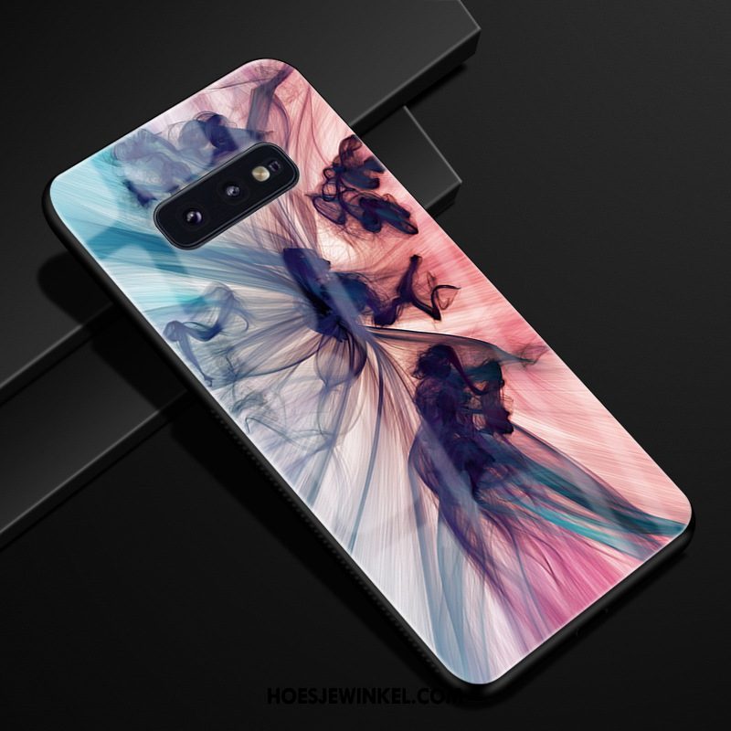 Samsung Galaxy S10e Hoesje Bescherming Ster Roze, Samsung Galaxy S10e Hoesje Glas Trend