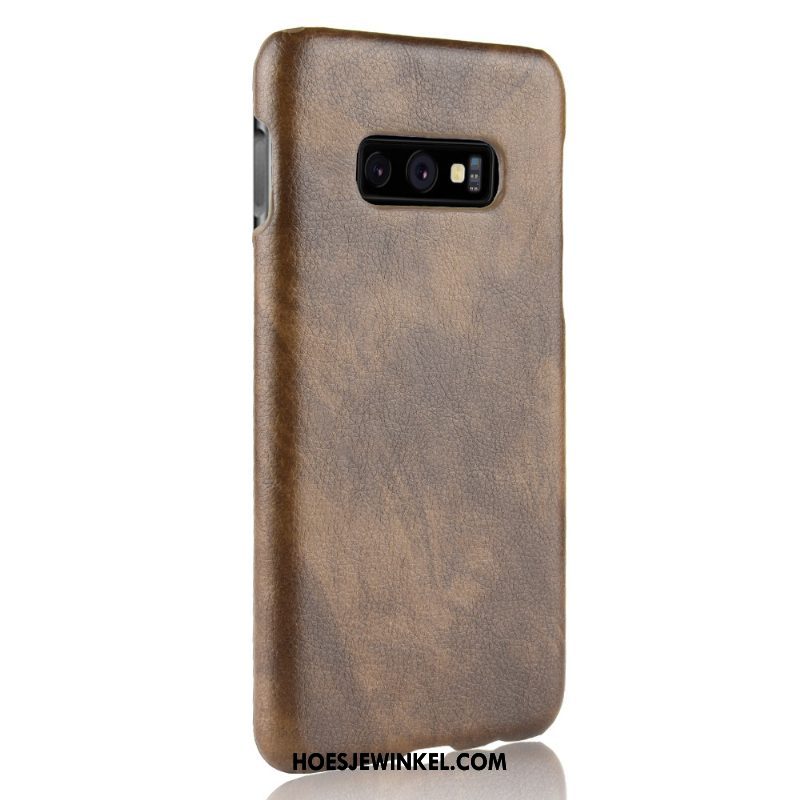 Samsung Galaxy S10e Hoesje Bruin Soort Aziatische Vrucht Hoes, Samsung Galaxy S10e Hoesje Patroon Ster