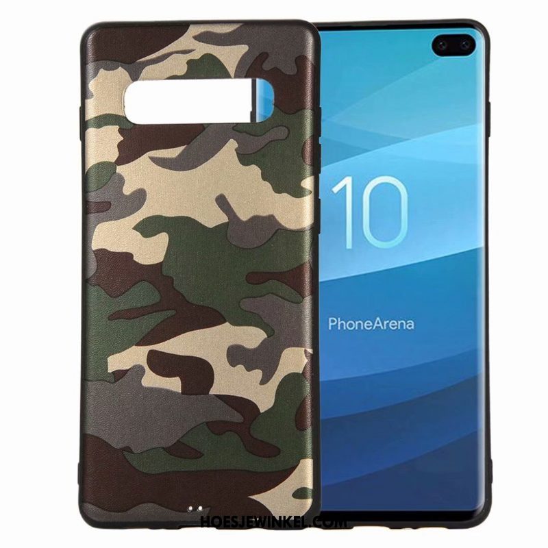 Samsung Galaxy S10e Hoesje Camouflage Bescherming Schrobben, Samsung Galaxy S10e Hoesje Hoes Zacht