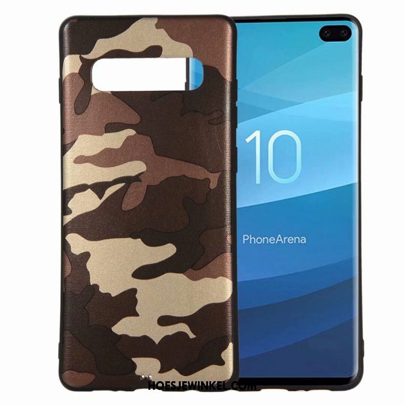 Samsung Galaxy S10e Hoesje Camouflage Bescherming Schrobben, Samsung Galaxy S10e Hoesje Hoes Zacht