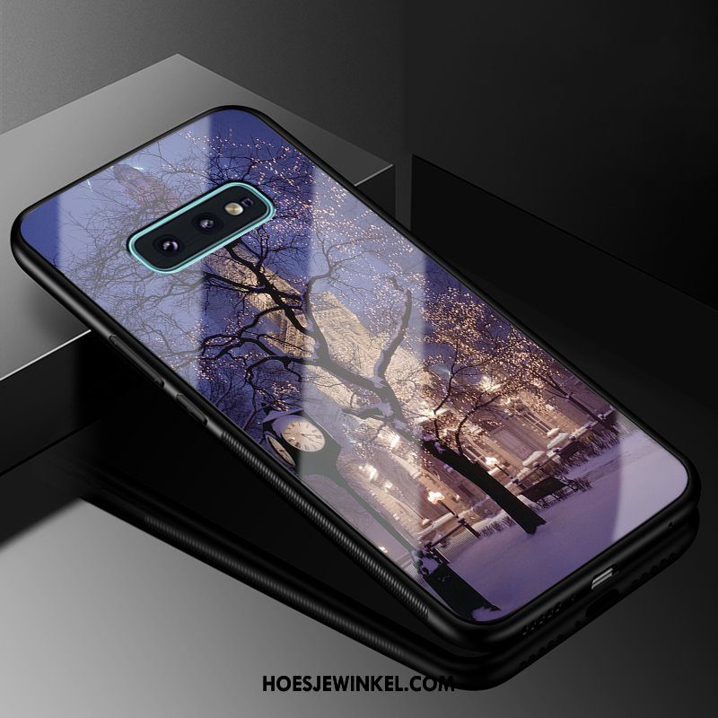 Samsung Galaxy S10e Hoesje Glas Mobiele Telefoon Bescherming, Samsung Galaxy S10e Hoesje Zwart Nieuw