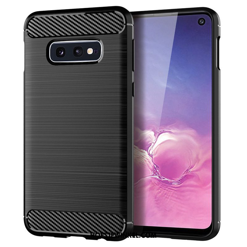 Samsung Galaxy S10e Hoesje Hoes Anti-fall Siliconen, Samsung Galaxy S10e Hoesje Grijs Patroon