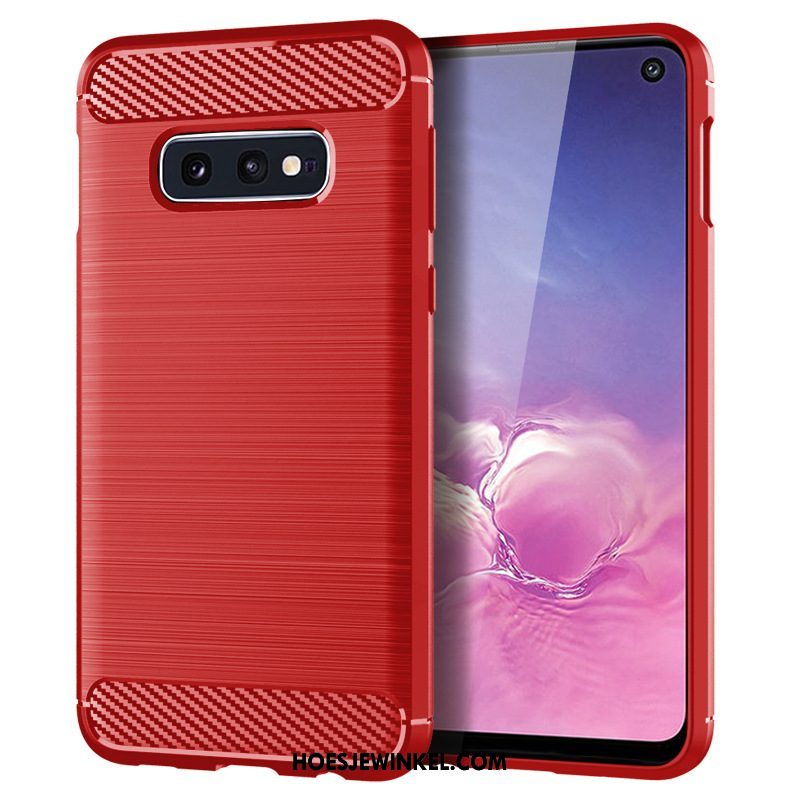 Samsung Galaxy S10e Hoesje Hoes Anti-fall Siliconen, Samsung Galaxy S10e Hoesje Grijs Patroon