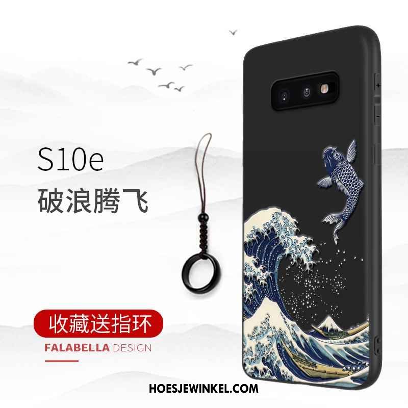 Samsung Galaxy S10e Hoesje Hoes Bedrijf Mobiele Telefoon, Samsung Galaxy S10e Hoesje Bescherming Zwart