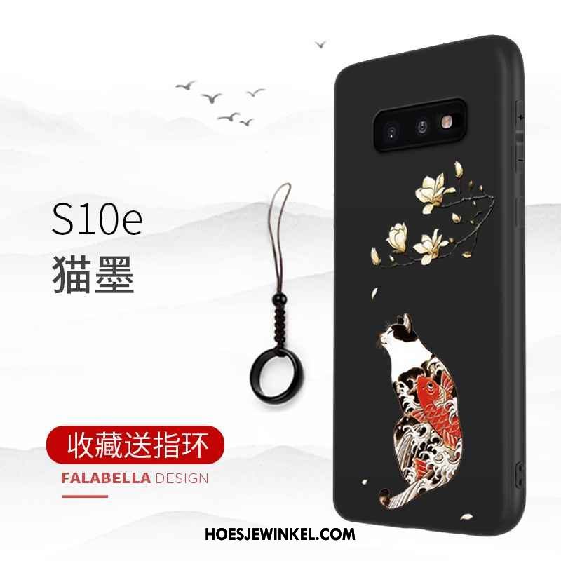 Samsung Galaxy S10e Hoesje Hoes Bedrijf Mobiele Telefoon, Samsung Galaxy S10e Hoesje Bescherming Zwart