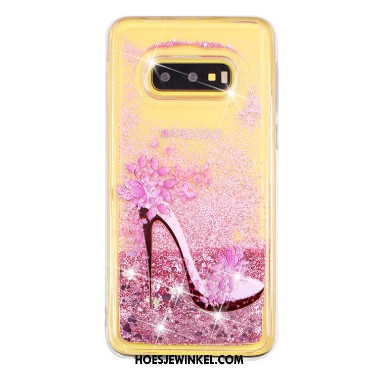 Samsung Galaxy S10e Hoesje Hoes Drijfzand Ster, Samsung Galaxy S10e Hoesje Vloeistof Mobiele Telefoon