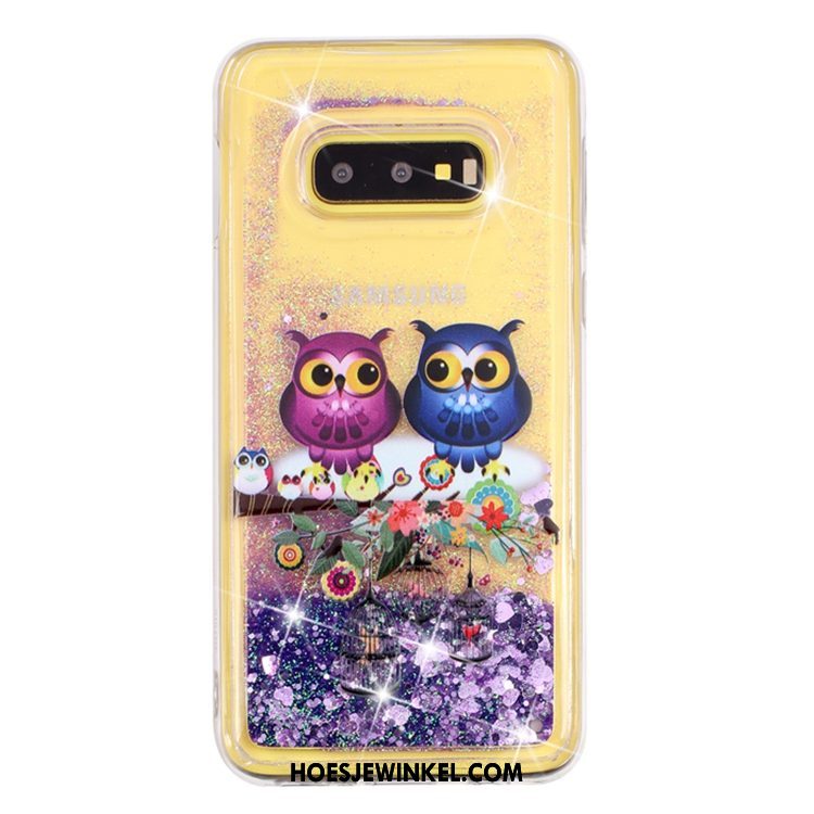 Samsung Galaxy S10e Hoesje Hoes Drijfzand Ster, Samsung Galaxy S10e Hoesje Vloeistof Mobiele Telefoon