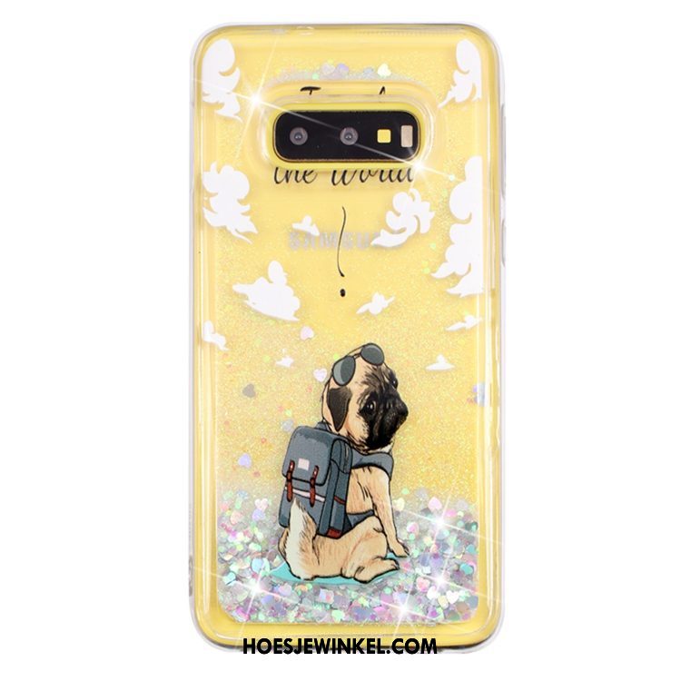 Samsung Galaxy S10e Hoesje Hoes Drijfzand Ster, Samsung Galaxy S10e Hoesje Vloeistof Mobiele Telefoon