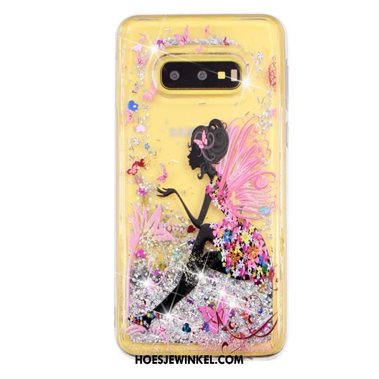 Samsung Galaxy S10e Hoesje Hoes Drijfzand Ster, Samsung Galaxy S10e Hoesje Vloeistof Mobiele Telefoon