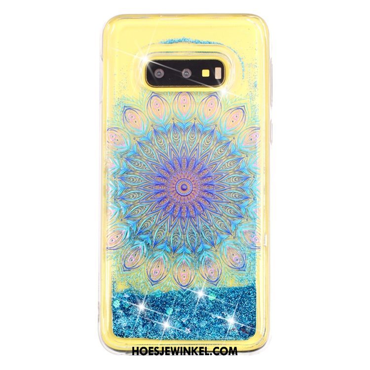 Samsung Galaxy S10e Hoesje Hoes Drijfzand Ster, Samsung Galaxy S10e Hoesje Vloeistof Mobiele Telefoon