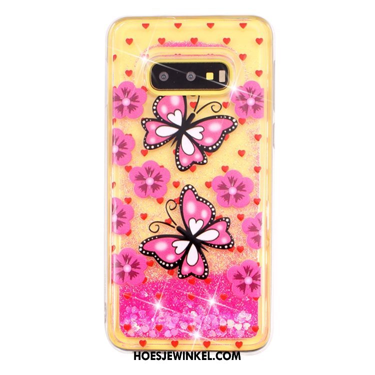 Samsung Galaxy S10e Hoesje Hoes Drijfzand Ster, Samsung Galaxy S10e Hoesje Vloeistof Mobiele Telefoon