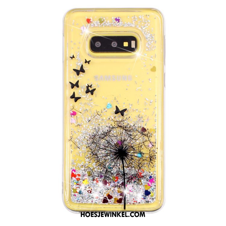 Samsung Galaxy S10e Hoesje Hoes Drijfzand Ster, Samsung Galaxy S10e Hoesje Vloeistof Mobiele Telefoon