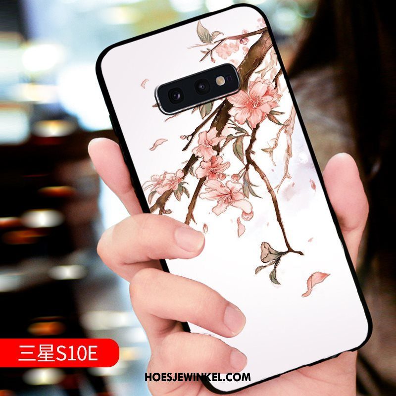 Samsung Galaxy S10e Hoesje Hoes Mobiele Telefoon Ster, Samsung Galaxy S10e Hoesje Nieuw Reliëf Beige