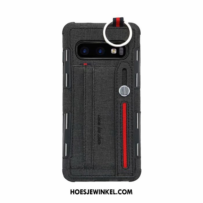 Samsung Galaxy S10e Hoesje Kaart Tas Anti-fall Mobiele Telefoon, Samsung Galaxy S10e Hoesje Licht Ster Braun