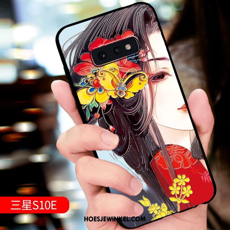 Samsung Galaxy S10e Hoesje Siliconen All Inclusive Anti-fall, Samsung Galaxy S10e Hoesje Pas Trendy Merk