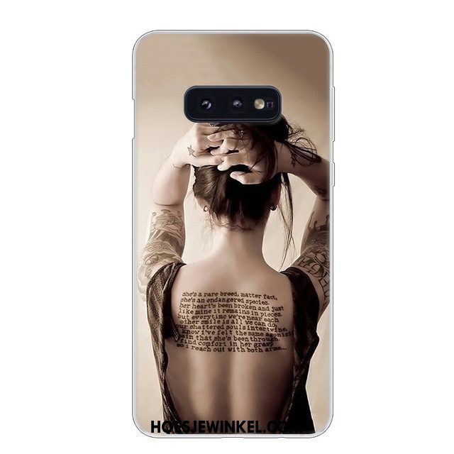 Samsung Galaxy S10e Hoesje Siliconen Bescherming Zacht, Samsung Galaxy S10e Hoesje Hoes Wit