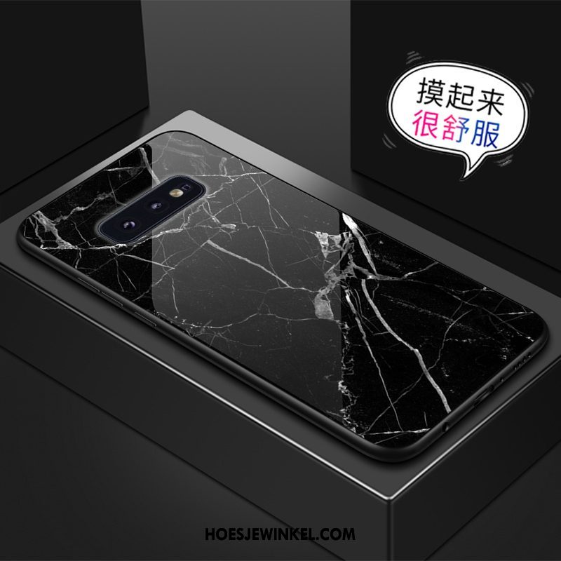 Samsung Galaxy S10e Hoesje Ster Patroon Anti-fall, Samsung Galaxy S10e Hoesje Mobiele Telefoon Glas Braun