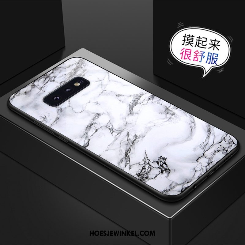 Samsung Galaxy S10e Hoesje Ster Patroon Anti-fall, Samsung Galaxy S10e Hoesje Mobiele Telefoon Glas Braun