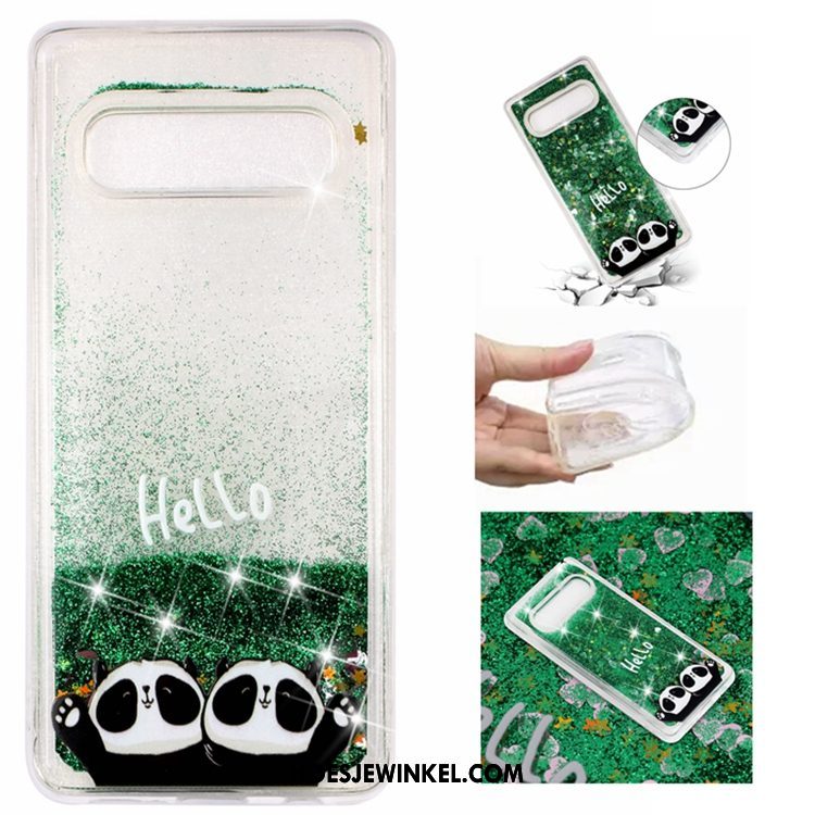 Samsung Galaxy S10e Hoesje Vloeistof Zacht Hoes, Samsung Galaxy S10e Hoesje Mobiele Telefoon Rood