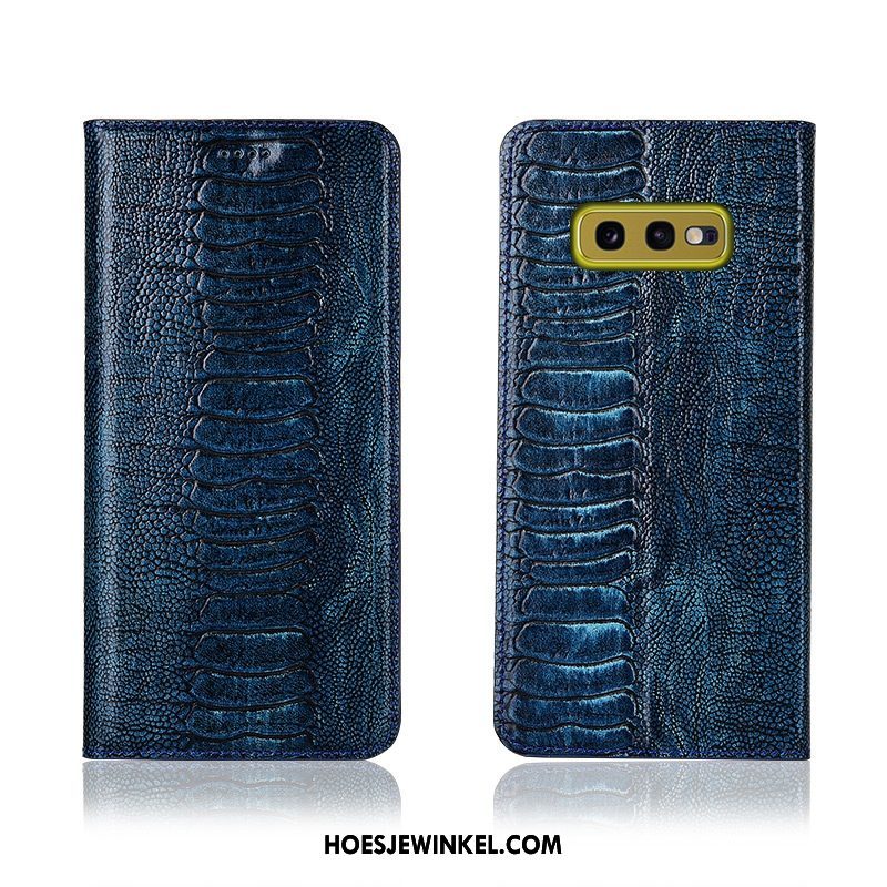 Samsung Galaxy S10e Hoesje Zacht Anti-fall Hoes, Samsung Galaxy S10e Hoesje Clamshell Ster Braun