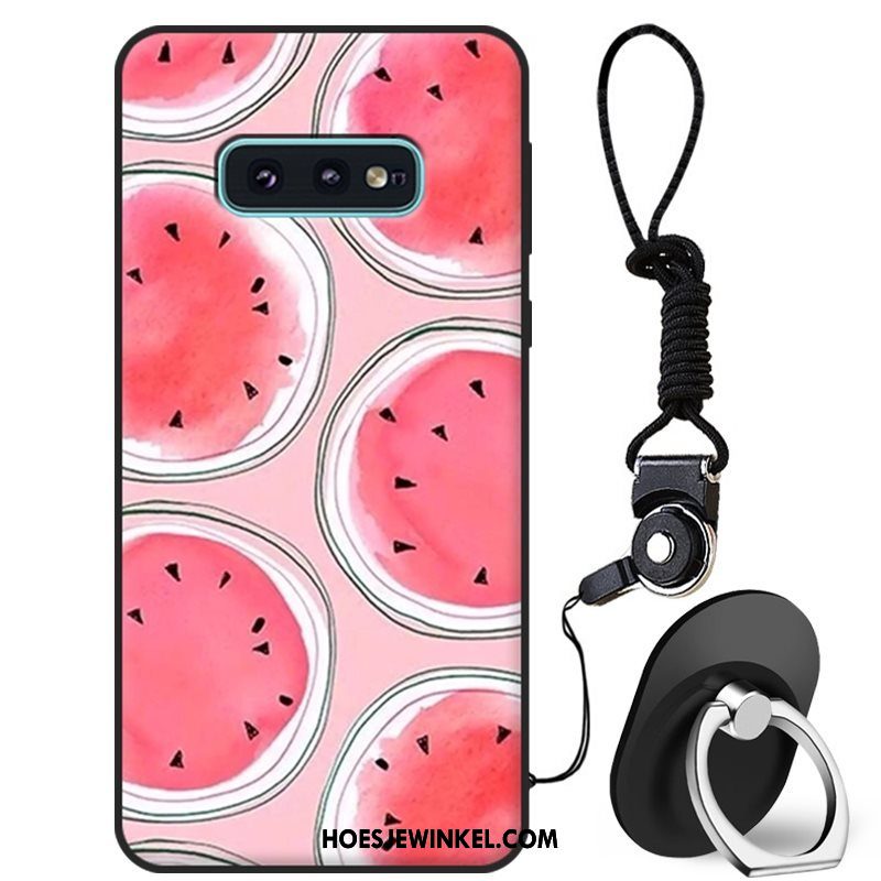 Samsung Galaxy S10e Hoesje Zacht Siliconen Roze, Samsung Galaxy S10e Hoesje Mobiele Telefoon Hoes