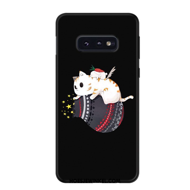 Samsung Galaxy S10e Hoesje Zwart Trend Mobiele Telefoon, Samsung Galaxy S10e Hoesje Spotprent Bescherming