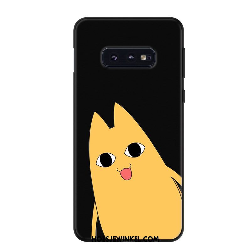 Samsung Galaxy S10e Hoesje Zwart Trend Mobiele Telefoon, Samsung Galaxy S10e Hoesje Spotprent Bescherming