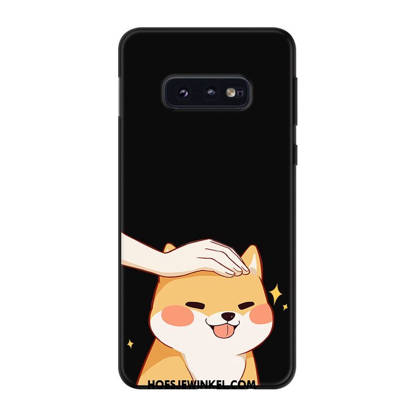 Samsung Galaxy S10e Hoesje Zwart Trend Mobiele Telefoon, Samsung Galaxy S10e Hoesje Spotprent Bescherming