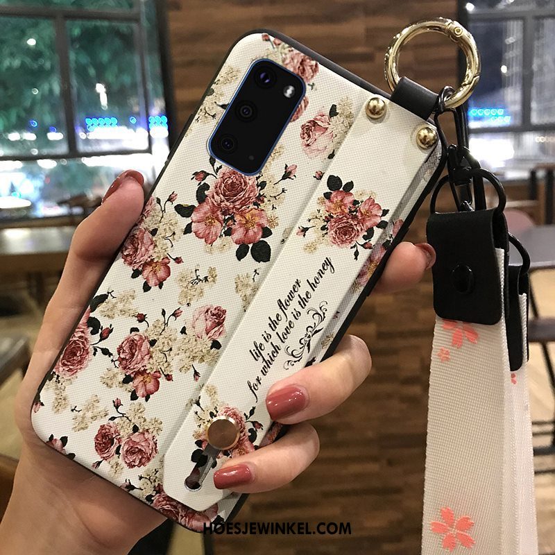 Samsung Galaxy S20 Hoesje Bloemen Hanger Vers, Samsung Galaxy S20 Hoesje Bescherming Hoes