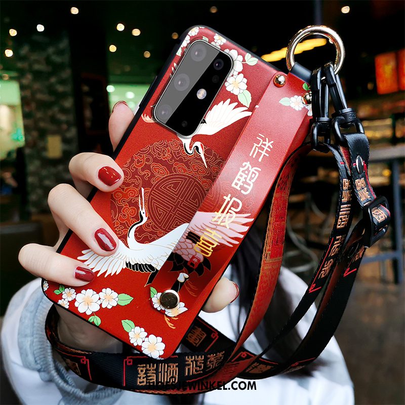 Samsung Galaxy S20 Hoesje Chinese Stijl Vreugdevol Anti-fall, Samsung Galaxy S20 Hoesje Kraan Net Red