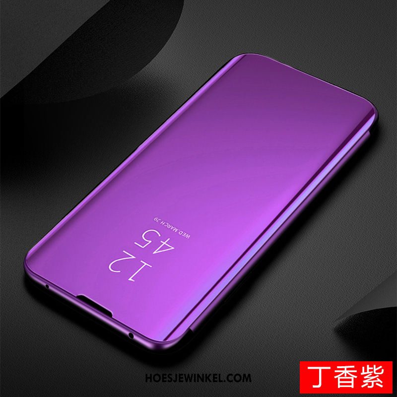 Samsung Galaxy S20 Hoesje Folio Purper Hard, Samsung Galaxy S20 Hoesje Ster Spiegel