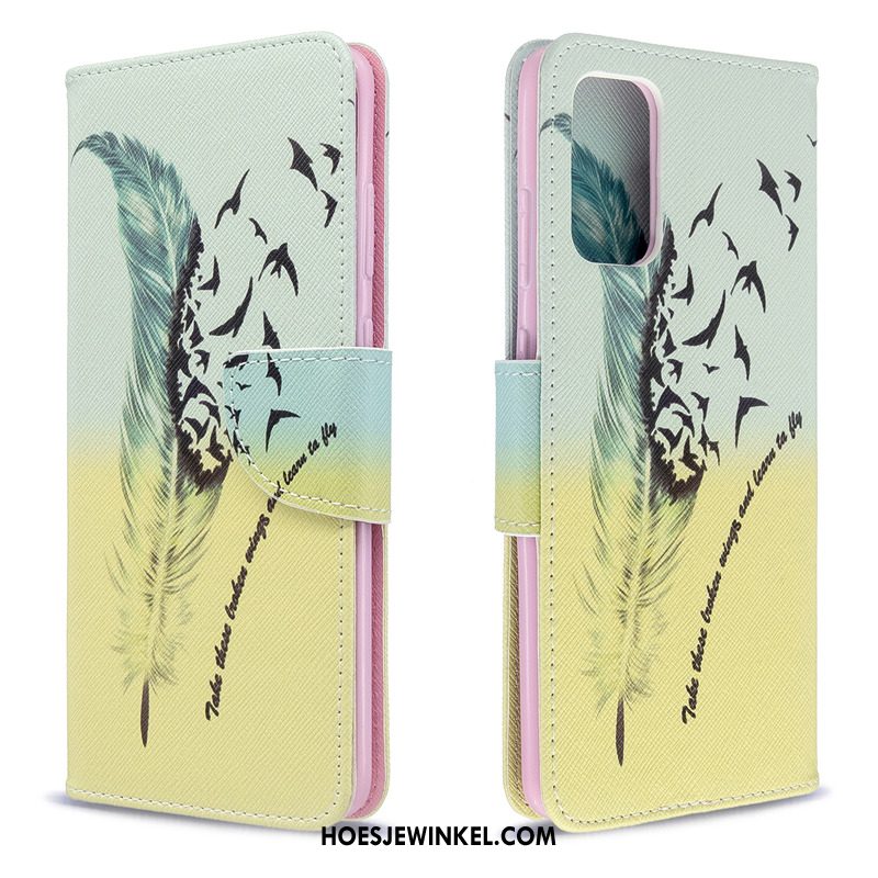 Samsung Galaxy S20 Hoesje Geschilderd Hoes Wit, Samsung Galaxy S20 Hoesje Ster Folio